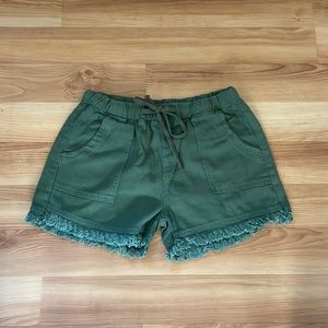 Forest green shorts